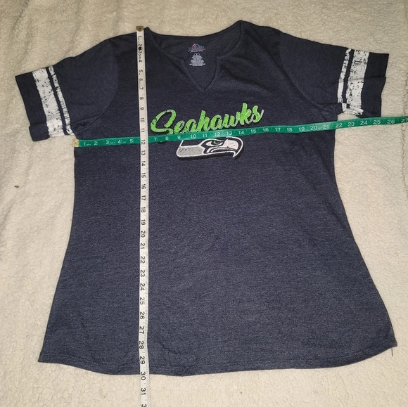 0018. NWOTs ~ Are you ready for some FOOTBALL?? 🏈 Seattle Seahawks Notch Jersey - Picture 3 of 6